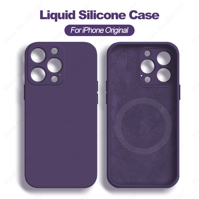 Phone Accessories Online - الأصلي السائل سيليكون الحالات المغناطيسية ل